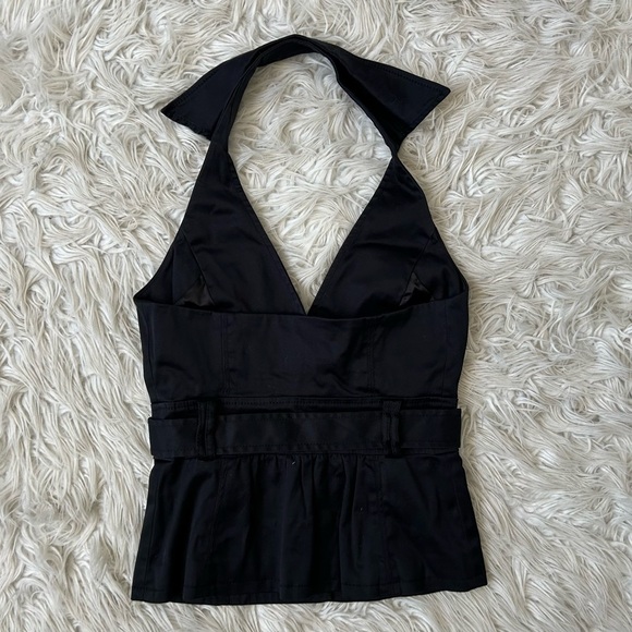 Y2K Grunge Black Cargo Halter Top - Picture 6 of 7